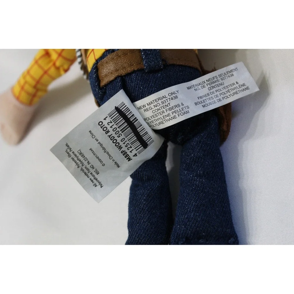 Disney Store Toy Story Woody Plush Cowboy Doll 12 inch Rotocast Head F723-7935-0